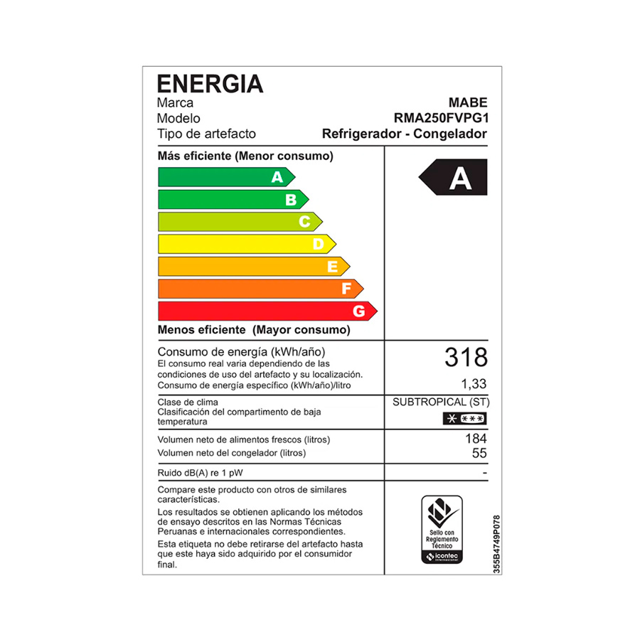 refrigeradora-mabe-RMA250FVPG1-eficiencia-energetica