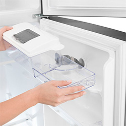 Refrigeradora Mabe RMP365FYPU lamina platinium 360 litros