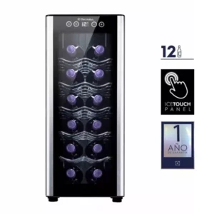 Cava de Vinos Electrolux Termoeléctrica 12 botellas Negra ERW122XAMB 2