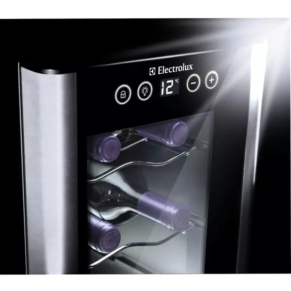 Cava de Vinos Electrolux Termoeléctrica 12 botellas Negra ERW122XAMB 5