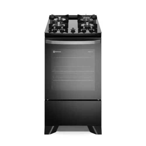 Cocina 4 Quemadores Negro con Mesa de Vidrio Electrolux (FE4GP) 1