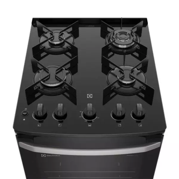 Cocina 4 Quemadores Negro con Mesa de Vidrio Electrolux (FE4GP) 5