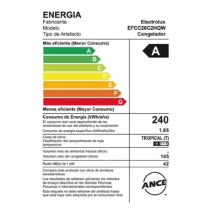 Congelador Horizontal Electrolux Cycle Defrost 145L Blanco (EFCC20C2HQW) 5