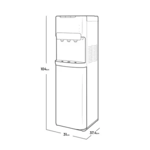 Dispensador de Agua Electrolux Botellón Oculto Gris ED30SR 7