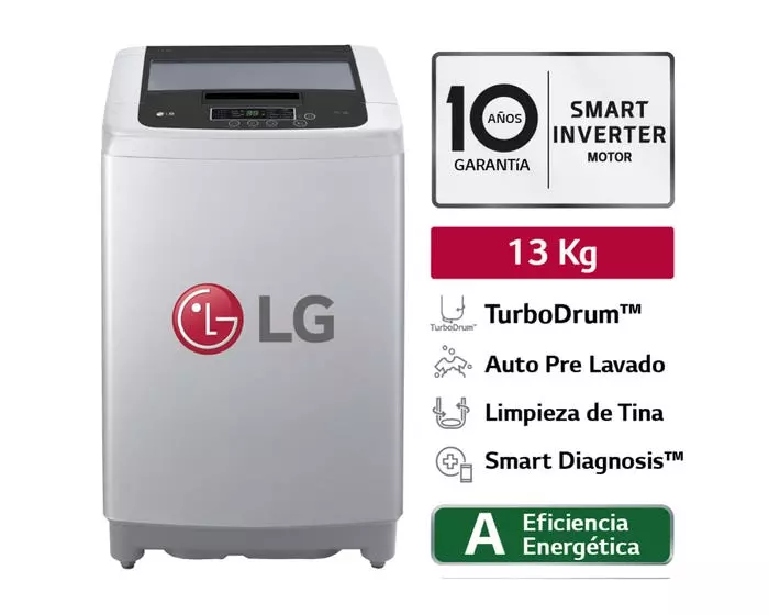 LAVADORA LG MODELO WT13DPBK 2