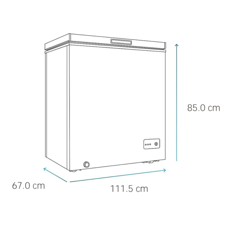 Mabe-Congelador-290L-Blanco-CHM300PB2-Isometrico