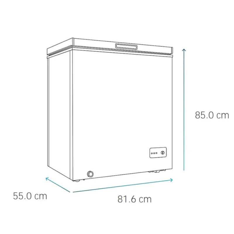 Mabe-Congeladores-200L-Blanco-CHM200PB3-Isometrico