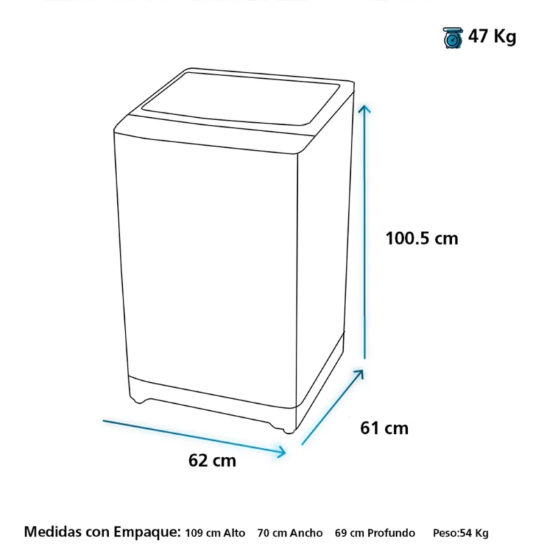 Mabe-Lavadora-16Kg-Silver-LMAP6115WGBB0-Isometrico