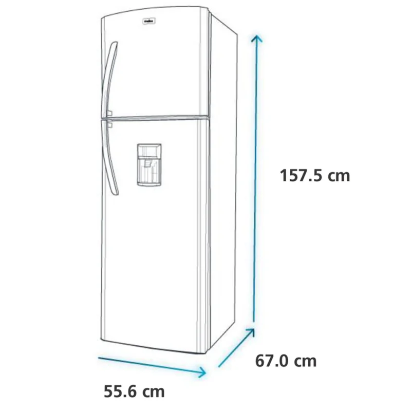 Mabe-Refrigerador-230L-Grafito-RMA230PJPG-Isometrico