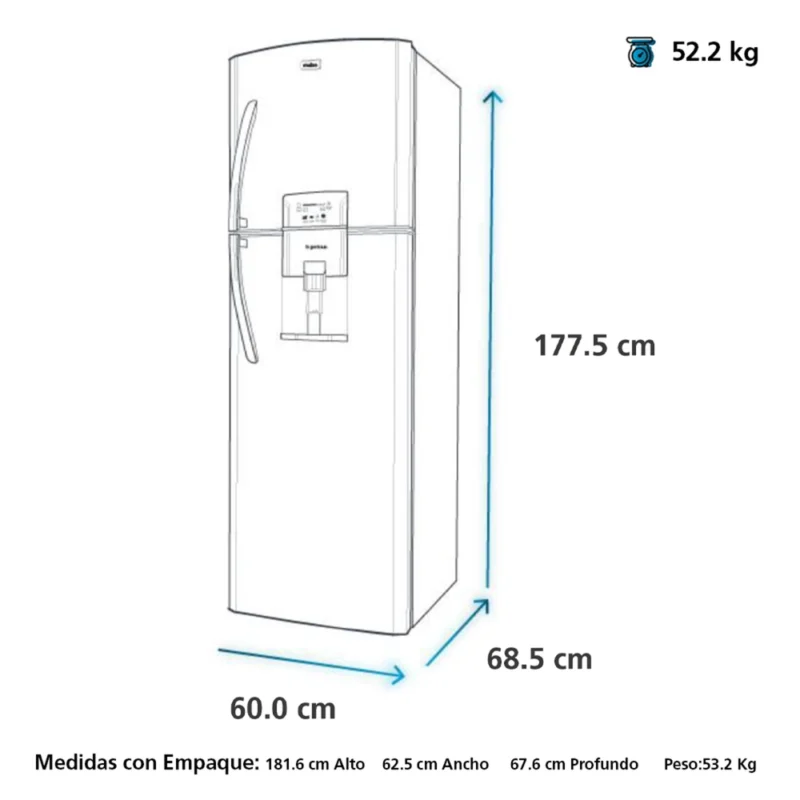 Mabe-Refrigeradores-313L-Black-RMA310FZPC-Isometrico