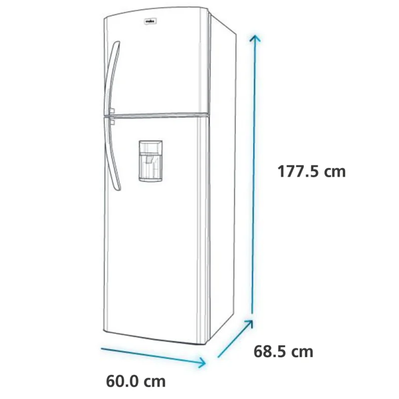 Mabe-Refrigeradores-313L-Platinum-RMA305FWPT-Isometrico