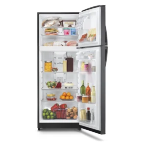 Mabe-Refrigeradores-420L-Grafito-RMP420FLPG1-Frente-Abierto-con-Producto