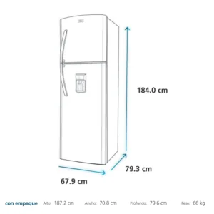 Mabe-Refrigeradores-420L-Grafito-RMP420FLPG1-Isometrico