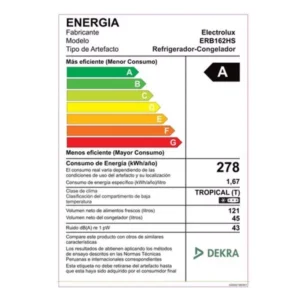 REFRIGERADORA ELECTROLUX MODELO ERB162HS 7