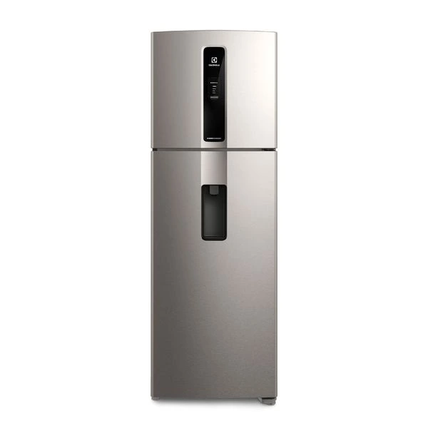 Refrigerador Electrolux Top Freezer Efficient con AutoSense Inox Look 389L IW43S 1