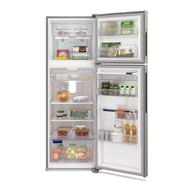 Refrigerador Electrolux Top Freezer Efficient con AutoSense Inox Look 389L IW43S 5