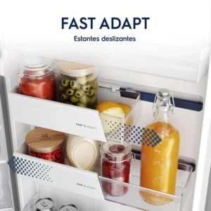 Refrigerador Electrolux Top Freezer Efficient con AutoSense Inox Look 389L IW43S 6