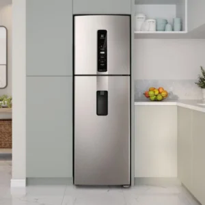 Refrigerador Electrolux Top Freezer Efficient con AutoSense Inox Look 409L IW45S 12