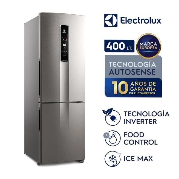 Refrigeradora Electrolux Bottom Freezer No Frost 400L Gris (IB45S) 6