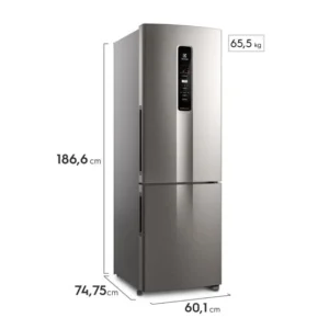 Refrigeradora Electrolux Bottom Freezer No Frost 400L Gris (IB45S) 7