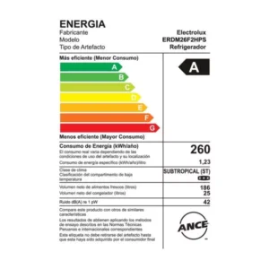 Refrigeradora Electrolux Modelo ERDM26F2HPS 4