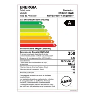 Refrigeradora Electrolux No Frost Side By Side Inverter 438L (ERS432HBWD) 6