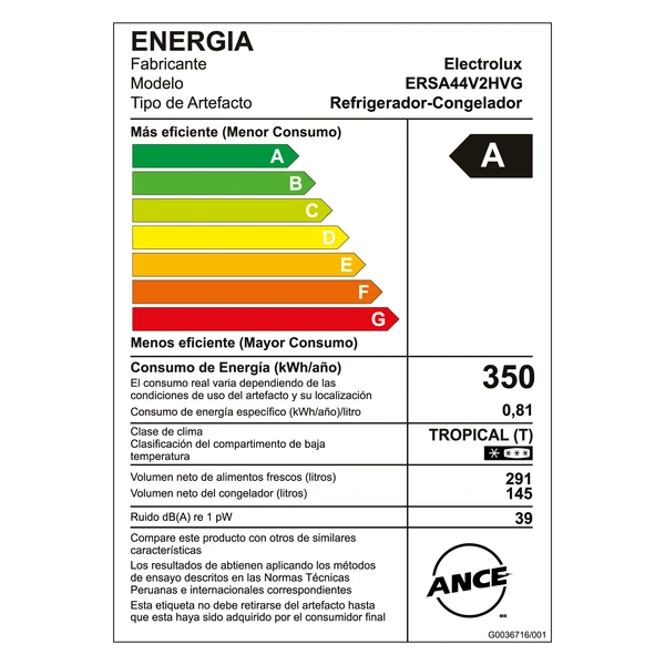 Refrigeradora Electrolux Side by Side 436 L Inverter (ERSA44V2HVG) 7