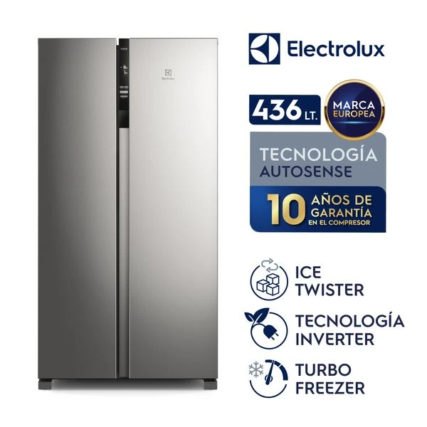 Refrigeradora Electrolux Side by Side 436 L Inverter (ERSA44V2HVG) 9