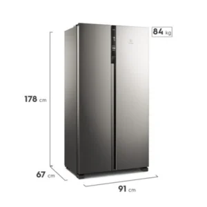 Refrigeradora Electrolux Side by Side 517L Efficient con Tecnología AutoSense (ERSA53V2HVG) 6