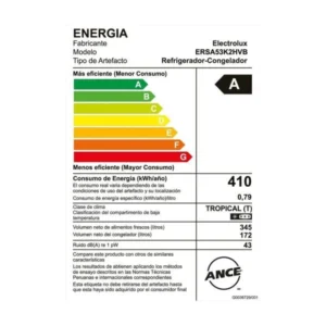 Refrigeradora Electrolux Sideby Side 514L Efficient con Tecnología AutoSense (ERSA53K2HVB) 8