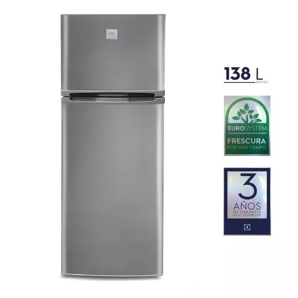 Refrigeradora Electrolux Top Mount Frost 138L Gris (ERT18G2HNI) 1