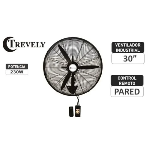 VENTILADOR INDUSTRIAL DE PARED MARCA TREVELY MODELO VT-32C 1