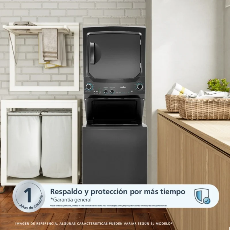 Centro de Lavado UltraCapacity a Gas 24 Kg Diamond Gray Mabe - MCLP2440PSDG0 5