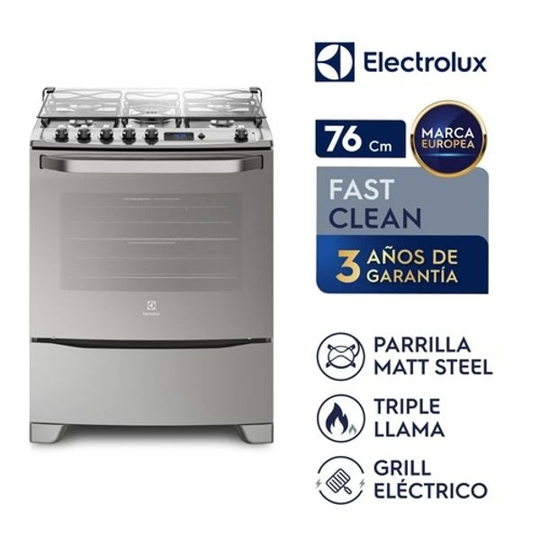 Cocina Electrolux 5 Quemadores con Triple Llama y Timer 76cm (76GSR-CL) 2