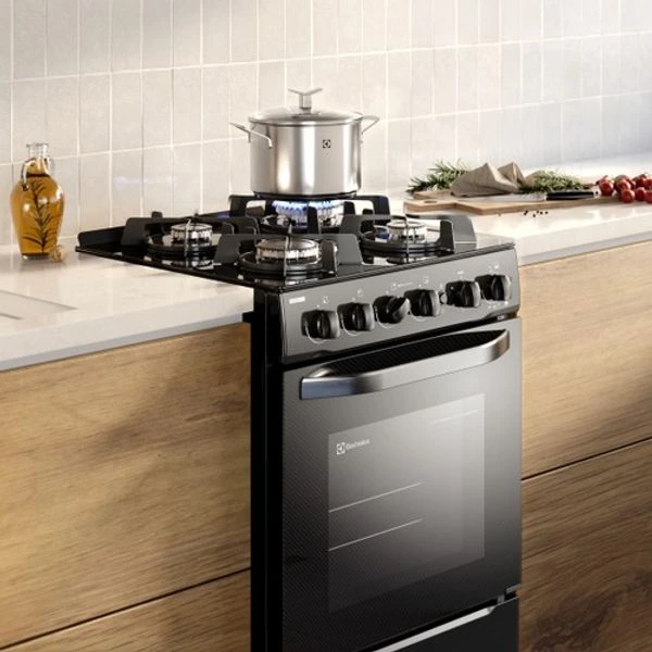 Cocina Freestading Gas 4 Quemadores Triple Llama, Grill 55cm FE4GPR Electrolux 10