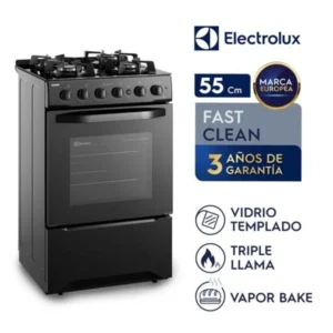 Cocina Freestading Gas 4 Quemadores Triple Llama, Grill 55cm FE4GPR Electrolux 3