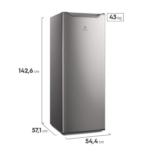 Congelador Vertical Electrolux Cycle Defrost 157L Gris (EFUY16P2HVG) 2