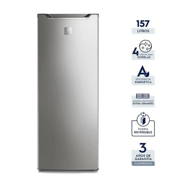 Congelador Vertical Electrolux Cycle Defrost 157L Gris (EFUY16P2HVG) 3