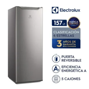 Congelador Vertical Electrolux Cycle Defrost 157L Gris (EFUY16P2HVG) 9