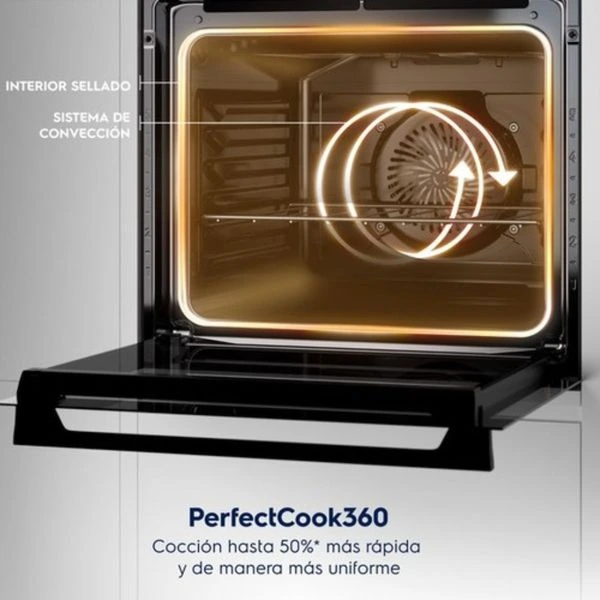 Horno Convección Negro Empotrable compacto Eléctrico Electrolux 50L Efficient con PerfectCook360 (OE4EH) 9