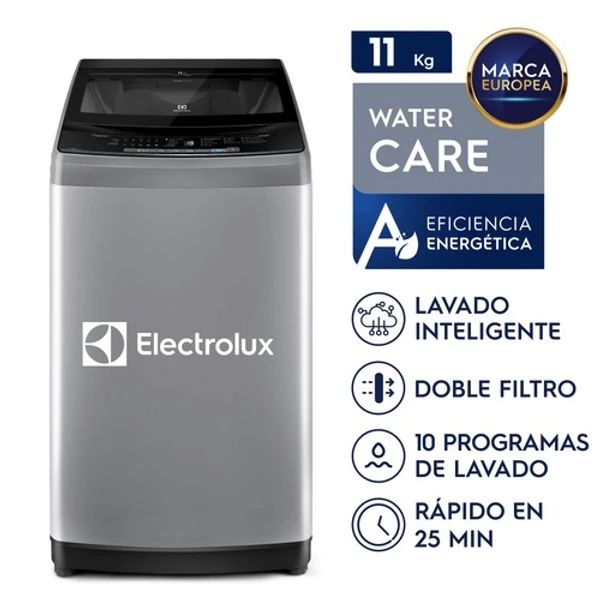 Lavadora Electrolux Carga Superior 11kg Premium Care Gris (EWIW11F2USVG) 2