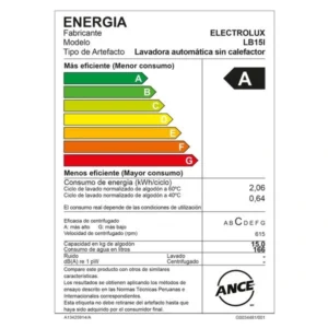 Lavadora Electrolux Carga Superior 15kg Premium Care (LB15I) 11