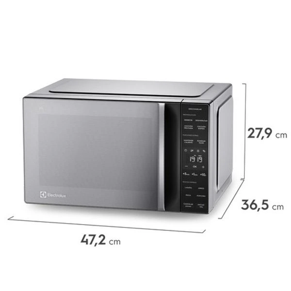 Microondas Freestanding Eléctrico Electrolux 25LT (EMDY25S2MXM) 3