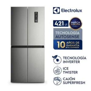 Refrigerador No Frost Bottom Multi Door Inverter 421 Litros Silver (ERQU40E2HWS) 2