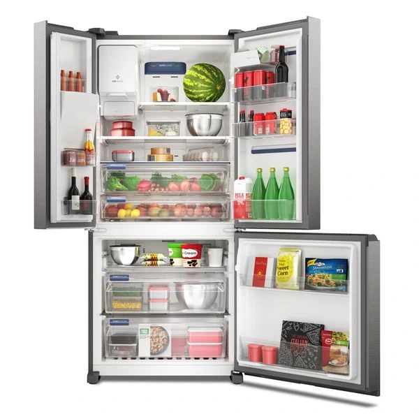 Refrigeradora Electrolux Frost Free 3 Puertas Efficient con AutoSense y Dispensador de Agua y Hielo 540 L color Inox Look1 (IM8IS) 5