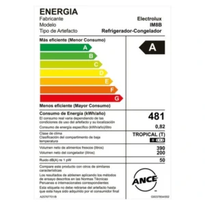 Refrigeradora Electrolux Multidoor No Frost 590L Negra (IM8B) 9