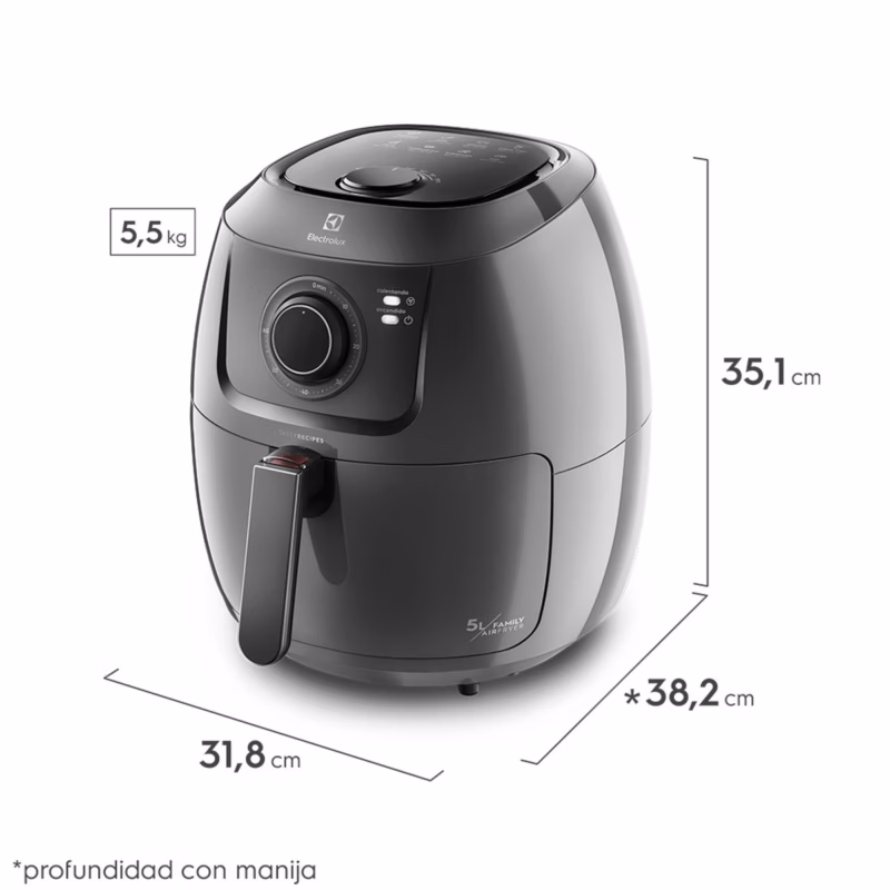 Freidora de Aire Electrolux 5L Family Efficient (EAF50)