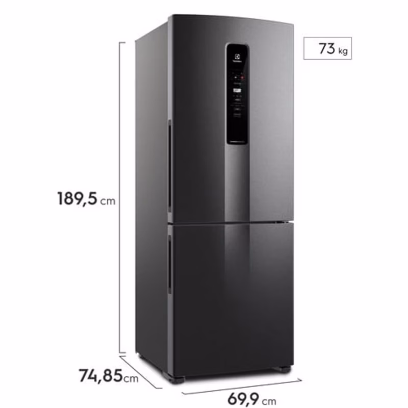 Refrigeradora Electrolux No Frost Bottom Freezer 490L (IB7B)