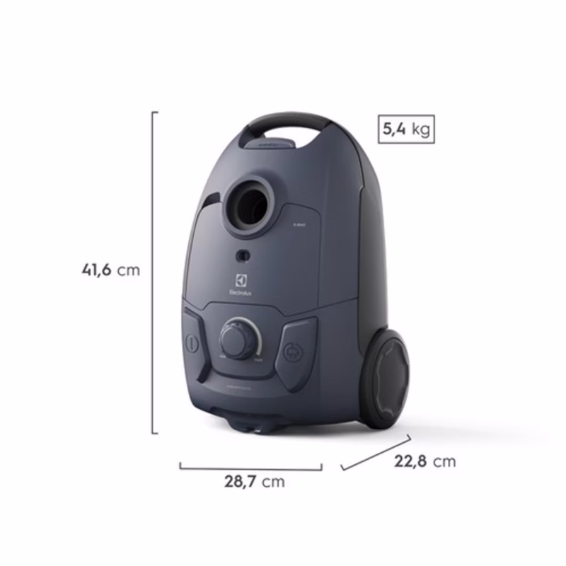 Aspiradora con bolsa 1800W Electrolux Experience con Filtro Hepa Azul (EQP40)