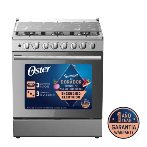 Cocina Oster 30″ 6 Quemadores PGSGMICA306HSSGM 1